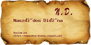 Naszádos Diána névjegykártya